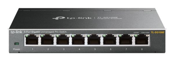 TP-Link TL-SG108E dispositivo de redes Gestionado L2 Gigabit Ethernet (10/100/1000) Negro