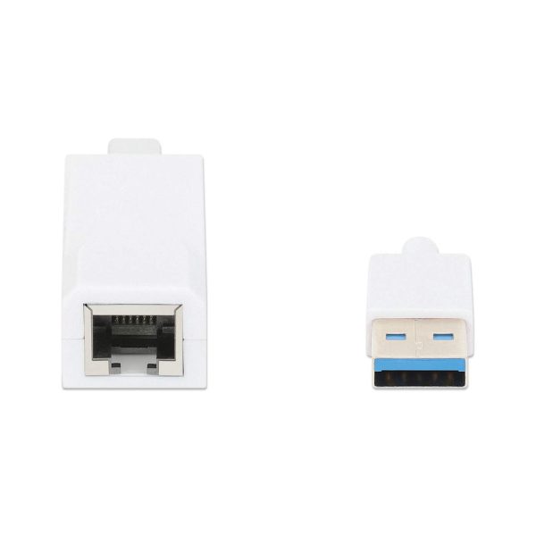 Manhattan Adaptador de Súper Velocidad USB 3.0 a RJ-45 GB Ethernet - Imagen 4