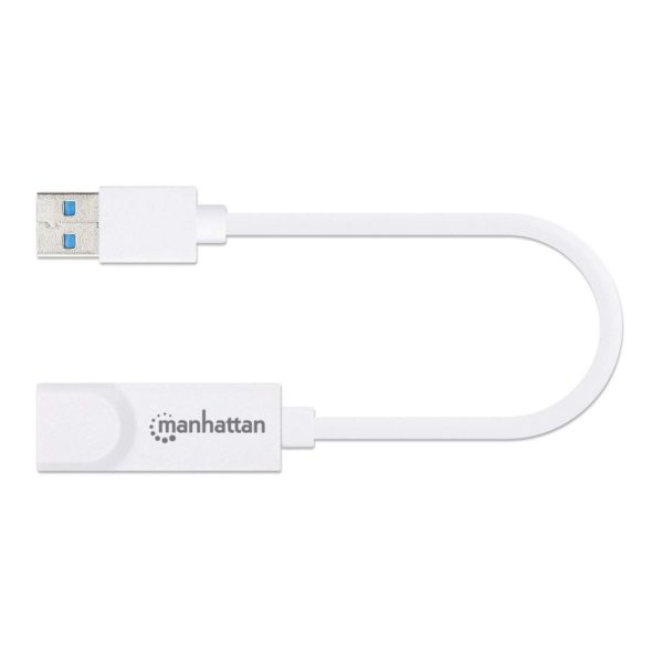 Manhattan Adaptador de Súper Velocidad USB 3.0 a RJ-45 GB Ethernet - Imagen 3