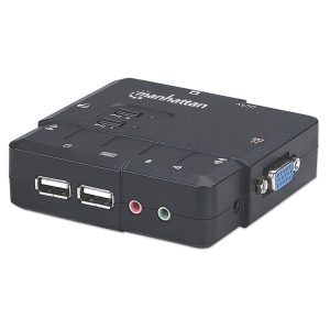 Manhattan Switch KVM Compacto de 2 Puertos