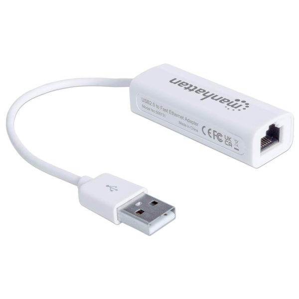 Manhattan Adaptador Fast Ethernet USB de Alta Velocidad 2.0 - Imagen 2