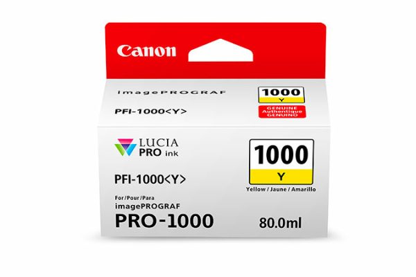 Canon PFI-1000 cartucho de tinta 1 pieza(s) Original Amarillo - Imagen 2