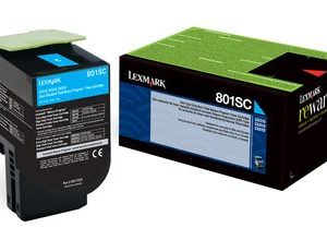 Lexmark 80C8SC0 cartucho de tóner 1 pieza(s) Original Cian