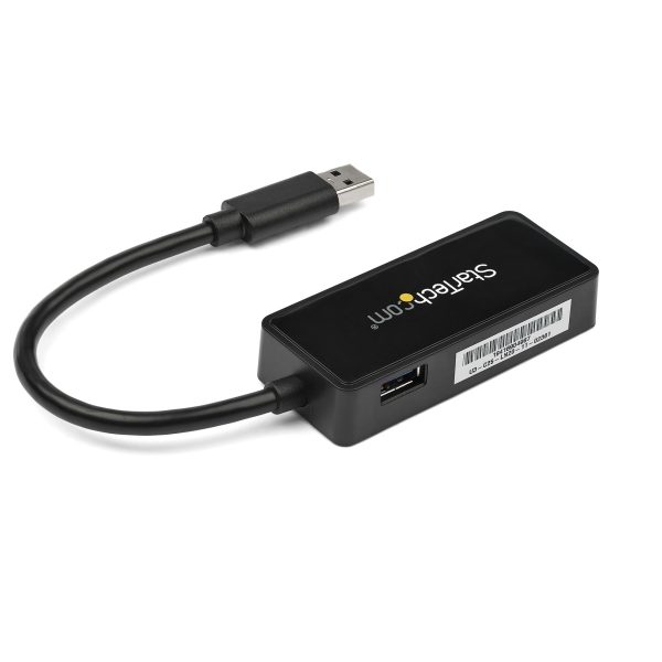 StarTech.com Adaptador Tarjeta de Red NIC Externa USB 3.0 de 1 Puerto Gigabit Ethernet RJ45 y Puerto USB - Negro - Imagen 2