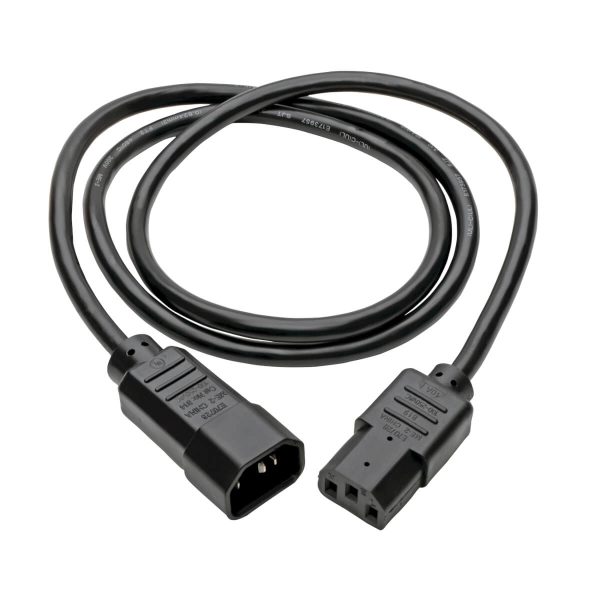Tripp Lite P004-003 Cable de Alimentación para PDU, C13 a C14 - 10A, 250V, 18 AWG, 91.4 cm [3 pies], Negro - Imagen 3