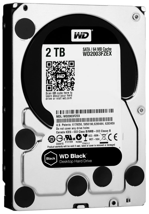 Western Digital Black disco duro interno 2 TB 7200 RPM 64 MB 3.5" Serial ATA III - Imagen 3