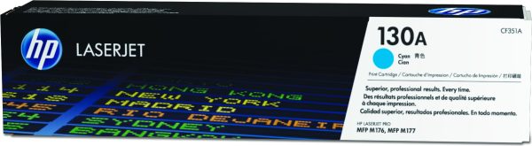 HP Cartucho de tóner original LaserJet 130A cian