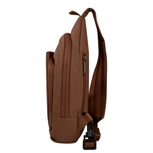 Perfect Choice PC-085027 bolsa de mano y de hombro Poliéster Café Unisex Bolsa cruzada - Imagen 4