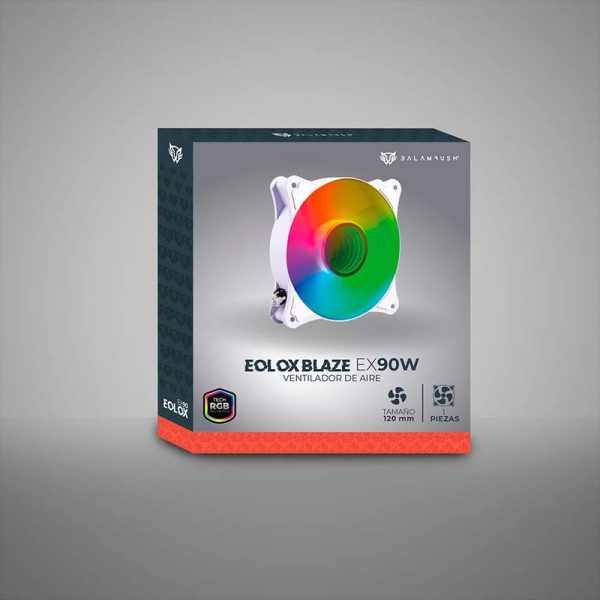 Balam Rush Elox Blaze EX90W Gabinete de la computadora Enfriador de aire 12 cm Blanco - Imagen 4
