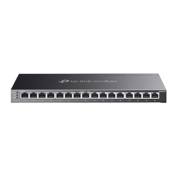 TP-Link Omada SG2016P dispositivo de redes Gestionado L2/L2+ Gigabit Ethernet (10/100/1000) Energía sobre Ethernet (PoE) Negro
