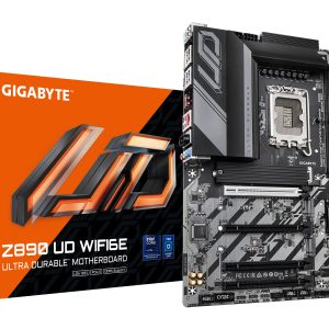 GIGABYTE Placa base Z890 UD WIFI6E - Compatible con CPUs Intel Core Ultra (Serie 2), VRM de 12+1+2 fases, hasta 8800MHz DDR5 (OC), 1xPCIe 5.0 + 2xPCIe 4.0, Wi-Fi 6E, LAN 2.5GbE, USB 4