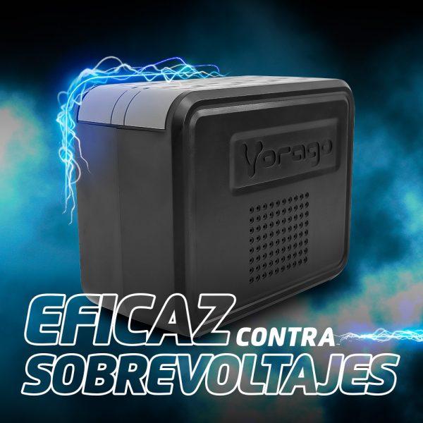 Vorago AVR-100 regulador de voltaje 8 salidas AC Negro - Imagen 4