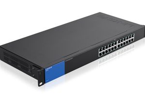 Linksys LGS124 dispositivo de redes Gigabit Ethernet (10/100/1000) 1U Negro