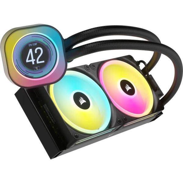 Corsair CW-9061007-WW sistema de refrigeración de computadora Procesador Enfriador de aire 12 cm Negro 2 pieza(s) - Imagen 2