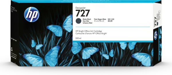 HP Cartucho de tinta DesignJet 727 negro mate de 300 ml - Imagen 4