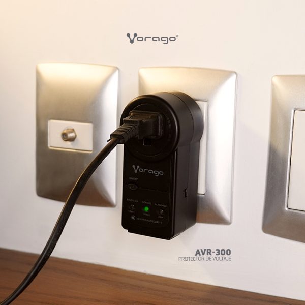 Vorago AVR-300-WH regulador de voltaje 1 salidas AC 120 V Blanco - Imagen 3