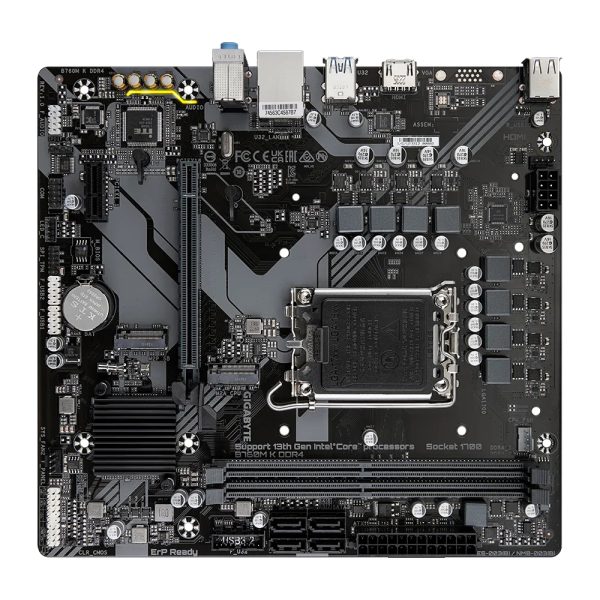 GIGABYTE B760M K DDR4 placa base Intel B760 Express LGA 1700 Micro ATX - Imagen 4