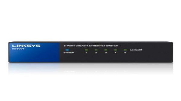 Linksys SE3005 dispositivo de redes No administrado L2 Gigabit Ethernet (10/100/1000) Negro - Imagen 3