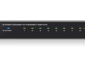 Linksys SE3008 dispositivo de redes No administrado Gigabit Ethernet (10/100/1000) Negro