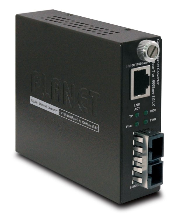PLANET GST-802 convertidor de red 2000 Mbit/s 850 nm Multimodo Negro - Imagen 3