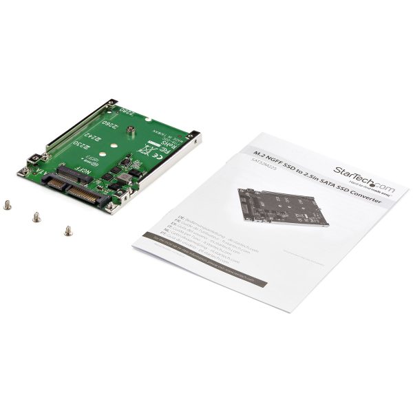 StarTech.com Adaptador de SSD SATA M.2 a SATA de 2.5" - Convertidor de M.2 NGFF a SATA - de 7mm - Bracket de Marco Abierto - Adaptador para Disco Duro M.2 - No es Compatible con NVMe - Imagen 4