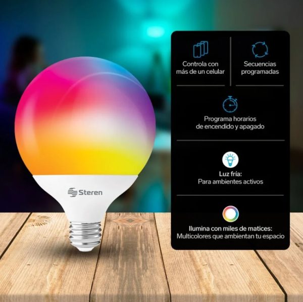 Steren SHOME-122/2 iluminación inteligente Foco inteligente Wi-Fi 15 W - Imagen 3