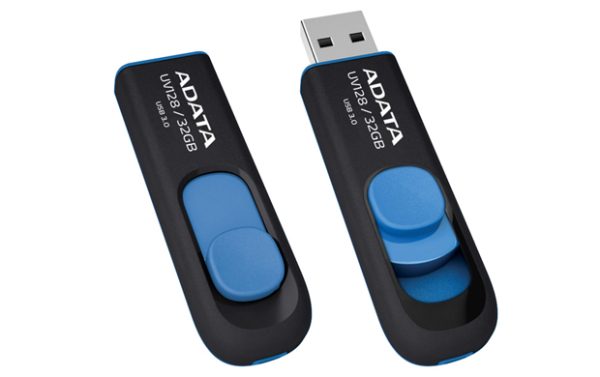 ADATA DashDrive UV128 128GB unidad flash USB USB tipo A 3.2 Gen 1 (3.1 Gen 1) Negro, Azul - Imagen 3