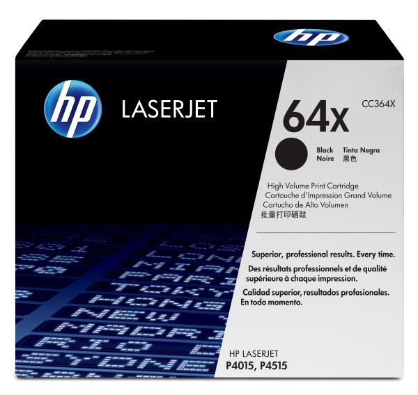 HP Cartucho original de tóner negro de alto rendimiento 64X LaserJet - Imagen 2