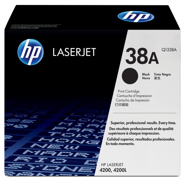 HP Cartucho original de tóner negro 38A LaserJet - Imagen 2