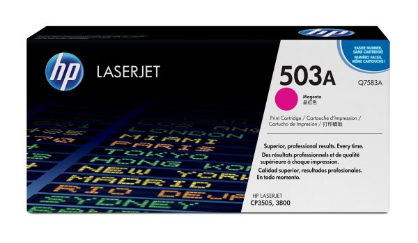HP Cartucho original de tóner magenta 503A LaserJet - Imagen 2