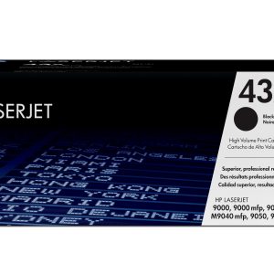 HP Cartucho original de tóner negro de alto rendimiento 43X LaserJet
