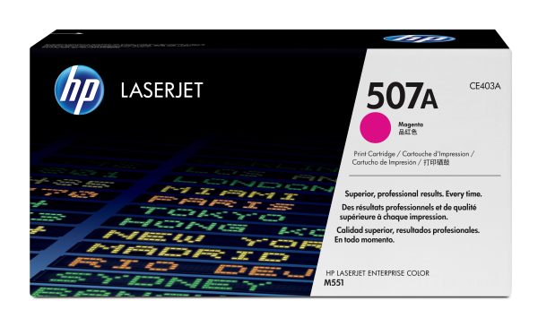 HP Cartucho de tóner original LaserJet 507A magenta