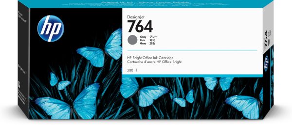HP Cartucho de tinta DesignJet 764 gris de 300 ml - Imagen 4