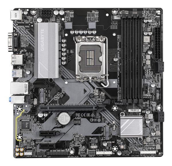 GIGABYTE B760M D3HP Placa Base - Procesadores Intel Core de 14ª Generación, VRM de 4+1+1 fases, hasta 5600 MHz DDR5, 2xPCIe 4.0 M.2, LAN GbE, USB 3.2 Gen 1 - Imagen 2