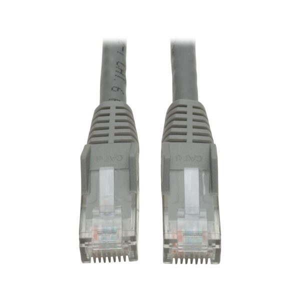 Tripp Lite N201-003-GY Cable Ethernet (UTP) Patch Moldeado Snagless Cat6 Gigabit (RJ45 M/M), Gris, 0.91 m [3 pies] - Imagen 3