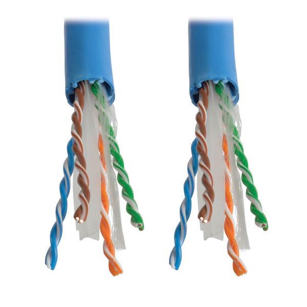 Tripp Lite N222-01K-BL Cable Ethernet a Granel de PVC Cat6 UTP Gigabit Núcleo Sólido, Azul, 304.8 m [1000 pies], TAA - Imagen 2