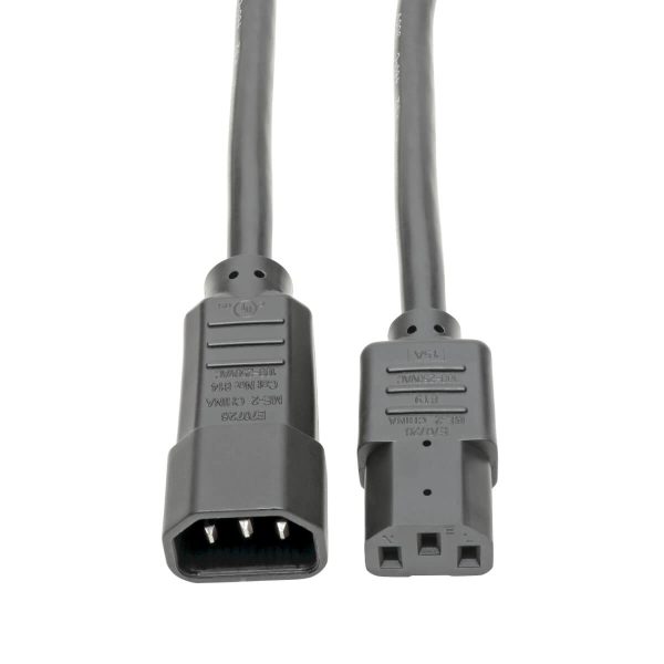Tripp Lite P005-010 Cable de Alimentación para Servicio Pesado para PDU, C13 a C14 - 15A, 250V, 14 AWG, 3.05 m [10 pies], Negro