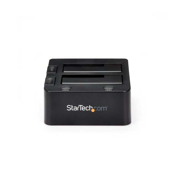StarTech.com Docking Station de 2 Bahías USB 3.0 a SATA - Base de Acoplamiento USB de Discos Duros SSD SATA I/II/III de 2.5/3.5" - de Intercambio en Caliente - Carga Superior - Imagen 3