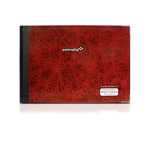 Estrella 0123 libreta 96 hojas Rojo