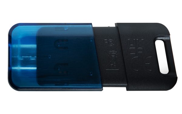 Kingston Technology DataTraveler 80 M unidad flash USB 64 GB USB Tipo C 3.2 Gen 1 (3.1 Gen 1) Negro, Azul - Imagen 3