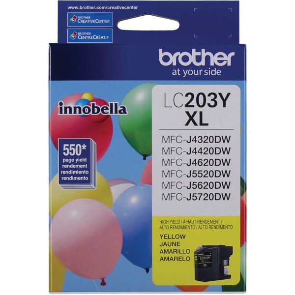 Brother LC-203Y cartucho de tinta 1 pieza(s) Original Alto rendimiento (XL) Amarillo - Imagen 2