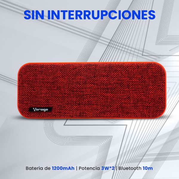 Vorago BSP-150 Altavoz portátil estéreo Rojo 6 W - Imagen 3