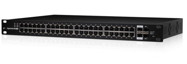 Ubiquiti ES-48-750W dispositivo de redes Gestionado L2/L3 Gigabit Ethernet (10/100/1000) Energía sobre Ethernet (PoE) 1U Negro - Imagen 2