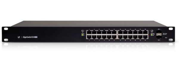 Ubiquiti ES-24-250W dispositivo de redes Gestionado L2/L3 Gigabit Ethernet (10/100/1000) Energía sobre Ethernet (PoE) 1U Negro - Imagen 2