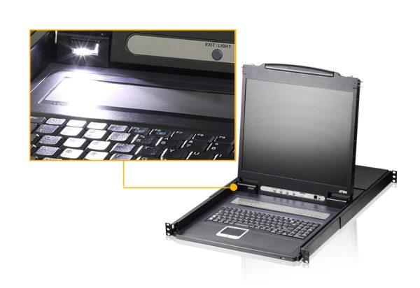 ATEN CL1308N interruptor KVM Montaje en rack Negro - Imagen 3