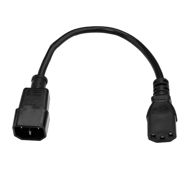 StarTech.com Cable de 14 AWG Extensor de Extensión Estándar de 90cm de Corriente para Computadora PC C14 a C13 - Imagen 2