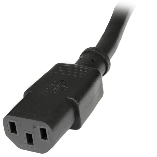 StarTech.com Cable de 14 AWG Extensor de Extensión Estándar de 90cm de Corriente para Computadora PC C14 a C13 - Imagen 4