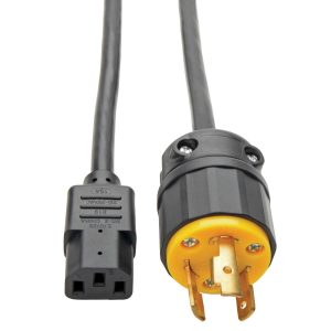 Tripp Lite P011-006 Cable de Alimentación para Computadora, NEMA L6-20P a C13 - Servicio Pesado, 15A, 125V, 14 AWG, 1.83 m [6 pies], Negro