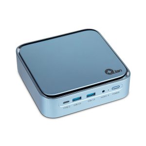 Qian QII-11381 PC/estaciòn de trabajo Intel® Core™ i3 i3-1115G4 8 GB DDR4-SDRAM 128 GB SSD Windows 11 Pro Mini PC Azul