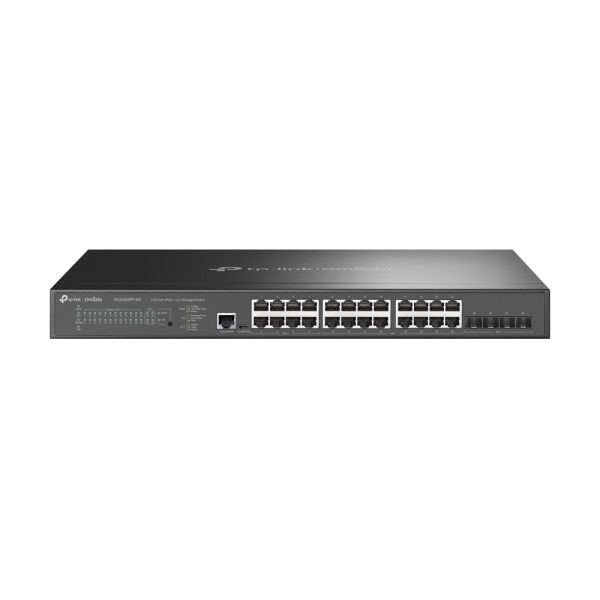 TP-Link Omada SG3428XPP-M2 dispositivo de redes Gestionado L2+ 2.5G Ethernet (100/1000/2500) Energía sobre Ethernet (PoE) 1U Negro - Imagen 2
